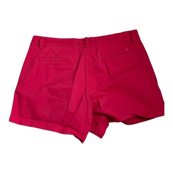 Nautica Pink Chino Shorts Cotton Neutral Basic Everyday Casual Preppy 12 - Picture 4 of 4